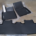 Tesla Model Y 2021-2025 2026 Floor Mats 3-Piece Set | Extra-Thick TPE All-Weather Floor, Black