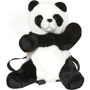 Women Animal Teddy Bear Plush Backpack with Adjustable Straps (Panda)