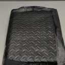 4 x 6 FT Garage Floor Mat, 1.5mm Thick Diamond Plate PVC Garage Flooring, Waterproof Trailer Mat Floor Protection for Home, Gym, Garage, and Vehicles - Black