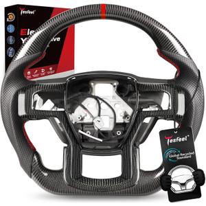Real 3K Carbon Fiber Steering Wheel for F150 Raptor Gen 2 2017-2020