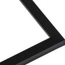 19.75x26.75 Puzzle Frame Kit with Glue Sheets | Black Mid Century Picture Frame | Real Wood with UV Resistant Acrylic Front | Made to Preserve and Display Puzzles Measuring 19.75x26.75 Inches, 19.75x26.75 Puzzle Size