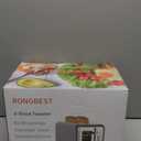 2 Slice Easy Touch Screen Toaster, Stainless Steel Toaster with Wide Slots, Even Toasting for Bagels & Bread, Reheat & Defrost, Removable Crumb Tray, Silver