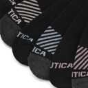 Nautica Womens Quarter Socks - 12 Pack Moisture Control Cushioned Athletic Socks for Women for Sport & Gym Wear (Size: 4-10) (Black Logo)