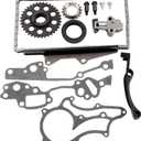 ECCPP Timing Chain Gear Kit Set fits for 1985-1995 Toyota 22R 22RE Pickup For 4RUNNER 2.4L 9-4148S