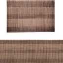 ANDSTAR 12x72 Inch Weave Bamboo Table Runner Stain Resistant Heat Resistant Oil-Proof Non-Slip Waterproof Easy to Clean Table Runner for Kitchen Dinning Room Table Decoration(Coffee,1 Piece)