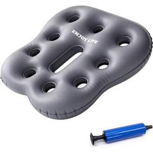 Sondur Travel Cushion, Inflatable Airplane Seat Cushion for Long Flights, 3D Air Cell Seat Cushions with Foot-Operated Inflatable Accessories for Office Chair, Wheelchair, Cars (Irregular)