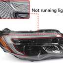 Huray 2-Pin Headlights Assembly for Honda Pilot 2016 2017 2018/ Ridgeline 2017 2018 2019 2020 OE Head Lamp Replacement Pair (33150-TG7-A02,33100-TG7-A02)