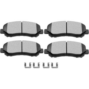 SCITOO Ceramic Brake Pads, 4pcs Front Brake Pads Brakes Kits fit for 2015-2016 for Chrysler 200,2013-2016 for Dodge Dart