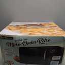 Nostalgia Retro 1000W Microwave Oven 1.1 Cu Ft Capacity  Child Safety Lock, 8 Auto-Cook Settings  Countertop Kitchen Appliance  Black