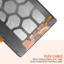 For Samsung Galaxy Tab S7 FE T730 Screen Replacement T730 T733 T736 T738U T735 T737 LCD Display Touch Screen Digitizer Full Assembly,with Tools(Black)