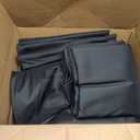 8 Pack Round Tablecloth 120 Inch Cloth Black Tablecloth for Round Tables, Washable Polyester Table Cloth Stain and Wrinkle Resistant Decorative Table Cover for Wedding Party Dining Banquet