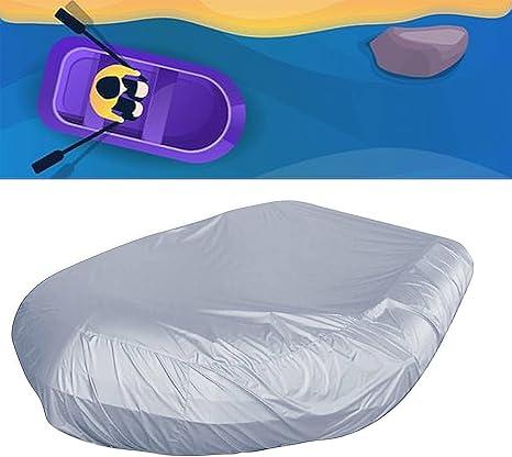 Waterproof Inflatable Boat Cover UV Resistant Dinghy Covers Fits for 7 to 17 Ft 7 8 9 10 11 12 13 14 15 16 17 feet Rubber Boat Protector, 11 Feet by 7 Feet