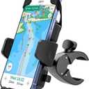 Boat Phone Clamp Mount, [Strap Double Protection] Marine Cell Phone Clip Holder, 360 Adjustable Sailboat Rail Bar Pole Helm Clamp Holder for iPhone 16 15 14 Pro Max, Galaxy, 4-7" Smartphone