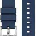 Premium FKM Vented Rubber Watch Band For Watches – Quick Release Diver Straps for Men & Women, 24mm, Soft & Durable Waterproof Replacement Wristband