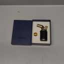 Ambrogio.L Jet Torch Lighter,Tabletop Refillable Butane Gas Windproof Cigar Copper Lighter with Cigar Punch Flame Lock