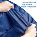 Coldwind Mattress Bags for Storage & Moving, Waterproof King Size Mattress Cover with Heavy Duty Handles & Strong Zipper, Navy