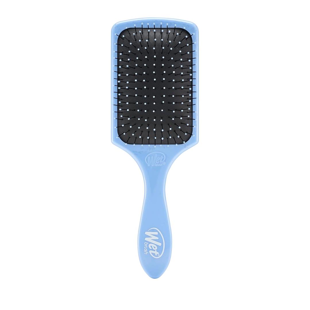 Wet Brush Paddle Detangler Hair Brush, Sky, Ultra-Soft IntelliFlex Bristles with AquaVent Design, Great For Treatment & Mask Application, Women, Men, Wet, Dry and Damaged Hair (1 Count (Pack of 1))