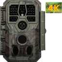 GardePro A50 Trail Camera (Non-Cellular, Non-WiFi), True 4K Video, 0.1s Trigger, 100ft No-Glow Night Vision, Motion Activated Wildlife Camera