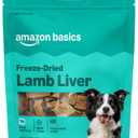 Amazon Basics Freeze-Dried Raw Single Ingredient Dog Treats, Lamb Liver, High Protein, Healthy Training Treats or Meal Topper for all Dogs, Grain-Free, 3.3oz (Previously Wag) (EXP 07/15/28)