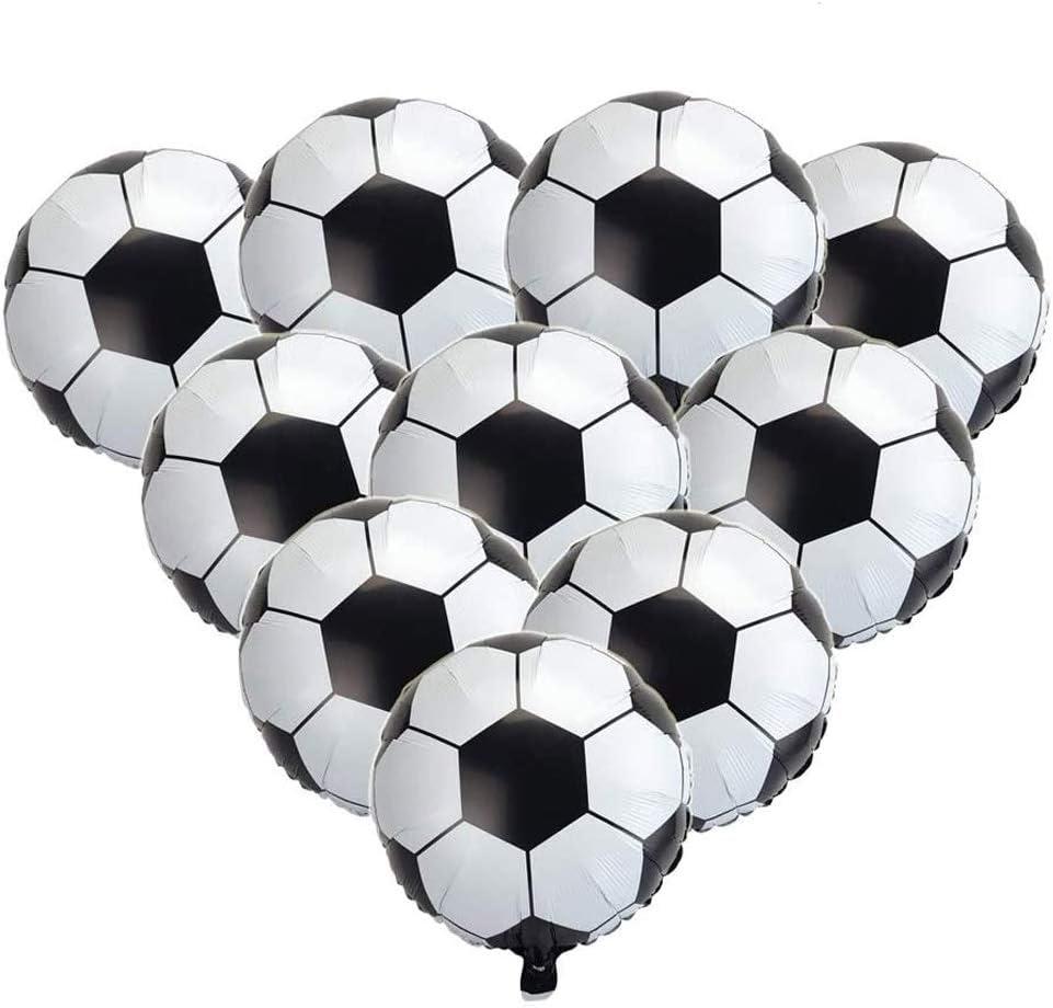 BinaryABC Soccer Balloons,Football Party Supplies,18 Inch,(10pcs)