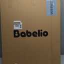 Babelio Baby Gate for Stairs & Doorways, 26-43" W 34" H Extra Tall| No Bottom Bar| Easy Installation| One-handed Operation| Auto-close| Hardware Mount (Drill Needed) Safety Dog/Pet Gate Indoor (White)