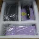 Hat Press, Mini Hat Press Heat Machine for Caps Hats with 5.4" * 3.1" Curved Teflon Coated Heat Plate & Safety Base for Heat Transfer Vinyl, Sublimation and DIY Projects, Purple