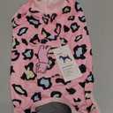 FUAMEY Recovery Suit for Dogs After Surgery,Soft Breathable Dog Bodysuit E-Collar & Cone Alternative Surgical Suit,Male Female Dog Neuter Spay Suits Anti Licking Wounds Onesie Pink Leopard S
