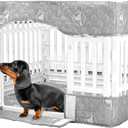 PJYuCien Dog Playpen Bottom Pad and Cover Fits for 36 Inch 4 Panels Exercise Pet Pen,Grey