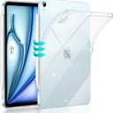 ESR for iPad Air 11 Inch Case M4/M3/M2 (2026/2025/2024), iPad Air 5th/4th Gen(2022/2020), Slim&Light, Yellowing Resistant, Transparent Back Cover, Supports Pencil Pro/USB-C, Zero Series, Clear Shimmer