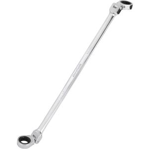 DURATECH 12 * 13 mm Extra Long Flex-Head Ratcheting Wrench, Metric, CR-V Steel