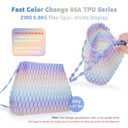 ZIRO TPU Filament 1.75mm, Flexible Fast Color Change Filament, Shore 95A Hardness TPU, Compatible with Most FDM Printers, Colorful and Soft 3D Printing Material, 0.8KG/ 1.76lbs Spool, Flex Opal
