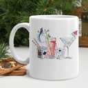 Mahjong Cocktail mug Gifts for Mah Jong Lover Players,mahjong gifts for women,Mah jong Accessories Ceramic Coffee Tea Mug 11 oz