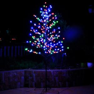 LED Tree Ball Light 6ft 208L Multi-Color Artificial Light Decoration for Bedroom Indoor Outdoor Home Festival Party Wedding Christmas