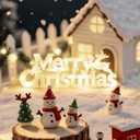 LUTW Merry Christmas Light up Sign Battery Operated, Warm White Christmas Decorations Indoor Outdoor, Lighted Merry Xmas Sign for Party Home Lighting Window Porch Decor