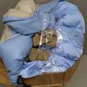 3-4 Season Sleeping Bag for Adults & Kids, Lightweight Warm Cold Weather Camping Bag with Waterproof Compression Sack  Portable for Hiking, Backpacking, Traveling & Outdoor Adventures (Sky Blue)