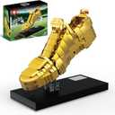 Golden Boot Trophy Building Set - Soccer Award Model with Display Stand,STEM Construction Kit,Desk Decor & Collector's Item for Fans Ages 8 9 10 11 12 13 14 Boys