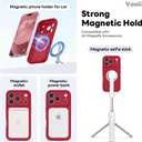 Vooii Magnetic for iPhone 17 Pro Max Case, Compatible with Magsafe (Premium Liquid Silicone) (Integrated Camera Control Button) Full Body Protective Anti-Scratch Microfiber Lining 6.9 inch, Red