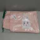 Absorbent Kids Towels for 1-5 Years Old Baby Girls Boys Bath Beach Essentials Blanket, Pink Bunny