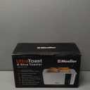 Mueller UltraToast Full Stainless Steel Toaster 4 Slice, Long Extra-Wide Slots for Bagels and Waffles, 6 Browning Levels, LED Display, Cancel/Defrost/Reheat Functions & Removable Tray, Kitchen Gadgets