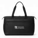 Duffel | Expandable Carry On Luggage Bag for Travel, Durable Construction, Quick Release Buckles, Gray, black straps