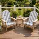 50x19.6 In Adirondack Chair Cushion Set of 2, Outdoor Chair Cushion