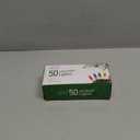 PREXTEX 50 Ct. Multi-Color Christmas Tree Lights with Green Wire - 10 Ft String Lights for Indoor and Outdoor Use - Multicolor Incandescent Christmas Tree Decoration with End-to-End Connectors