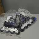 Inline Skates for Kids Girls Boys Beginners, 4 Size Adjustable Size with Light Up Wheels for Children. (Small(12J-2), Blue)