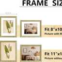 VIOLABBEY 11x14 Picture Frame Gold, Display 8x10 Picture with Mat or 11x14 without Mat, Ornate Vintage 11 x 14 Gold Frame for Wall Decor or Tabletop Display