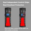 Carefree Fish 200/300/500/800W Aquarium PTC Ceramic Heater Dual Independent Chips Dual Overheat Protection Dual Water Level Sensors for Freshwater and Saltwater No Cooking Fish