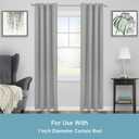 Kenney 1" Adjustable 3.5-4.5" Curtain Rod Mounting Brackets, Set of 2, Satin Nickel