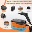 Steam Cleaner for Home & Car-Portable Handheld Steamer for Cleaning with 3-Level Handle, 15s Heat-Up, Large Tank, 16 Accessories - Clean Grease, Grout, Tile, Floor, Couch, Dirt, Furniture