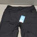 Yoga Pants with Pockets for Women, High Waist Tummy Control Flare Business Casual Dress Trouser (X-Large, Black)