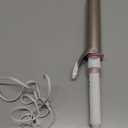 Conair Double Ceramic 1 -Inch Long Barrel Curling Iron, 1 -Inch Barrel Creates Soft Waves, Hair Waver for Use on Medium & Long Hair, White/Rose Gold