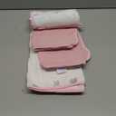 Yoofoss Hooded Baby Towels for Newborn 2 Pack 100% Muslin Organic Cotton Baby Bath Towel with Hood for Babies, Infant, Toddler and Kids, 32x32Inch, Soft and Absorbent Newborn Essential, Pink&Wh Leaf